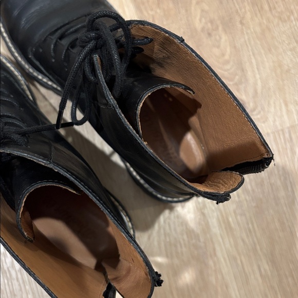 Madewell Citywalk Lugsole Lace-Up Black Leather Boots - Picture 8 of 11